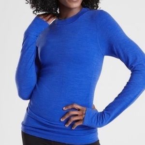Athleta Foresthill Merino Wool Ascent Top Size Large